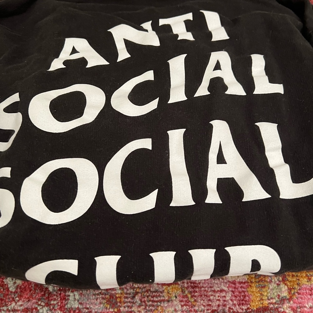 BLACK ANTI SOCIAL CLUB HOODIE
